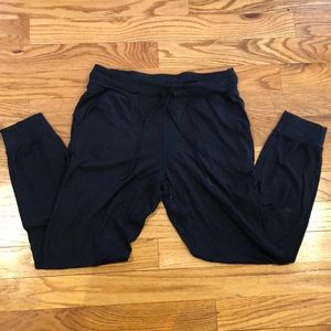 Black lululemon joggers size 10